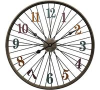 Wall Clock Modern Art Wall Clock- Black Lines Simple Wall Clock- Mute Creative Personality Iron Craft- Home Decoration Nordic Modern- Fashion Hollow Circular 60cm Easy to Read Wall Decor Clock