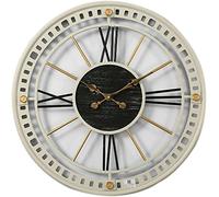Wall Clock Modern Art Wall Clock Outdoor Wall Clock, Creative Iron Clock Hollow Frame, Classic Three-Dimensional Roman Numeral Clock, Silent Home Decoration Clock Easy to Read Wall Decor Clock