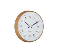 Wall Clock Modern Factory Ochre Yellow with Dark Blue