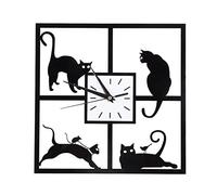 Wall Clock,Modern Silent Wall Clock Does Not Tick Silver Aluminum Frame Glass Cover Decorate Bedroom and Living Room