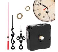 Wall Clock Movement Replacement - 12mm Shaft - Silent Non Ticking Movement | Precise Replacement Mechanism with Hour, Minute and Second Hands - For