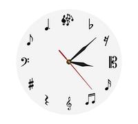 Wall Clock Music Studio Wall Sign Clock Music Notes Wall Clock Treble Clef Music Wall Art Decorative Clock Gift For The Musician Or Singers