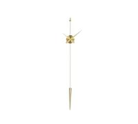 Wall Clock Pure Copper Wall Clock Long Home Fashion Wall Clock Silent Non Ticking Modern Clock Decorative Clock For Living Room(Gold)