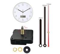Wall Clock Quartz Movement Kit with Hands - Silent Non-Ticking Replacement Mechanism for DIY Wooden/Metal Wall Clocks, 56x56x16mm, Fits 30-35cm D(F)