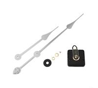 Wall Clock Quartz Movement Replacement with High Torque and Silent Motor, Suitable for DIY Repair and Replacement of Clock Mechanisms (Silver 2)
