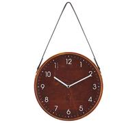 Beliani Wall Clock Renens 26 cm Brown, Brown