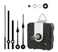 Wall Clock Repair Kit, 1-1/5" Quartz Long Axis Quartz Clock Motor Kit Clock Movement Mechanism Kit with 2 Pack Long Spade Hands