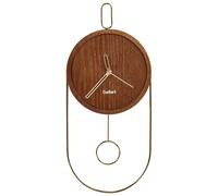 Wall Clock SIERRE Engineered Wood Dark Wood