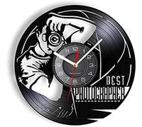 Wall Clock Silent Non-ticking 12In Best Photographer Vintage Vinyl Record Wall Professional Camera Photography Home Decor Cameraman Disk Crafts Silent Quartz Watch