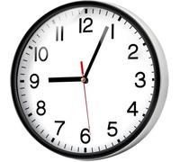 Wall Clock Silent & Non Ticking Modern Quartz 9"- Battery Operated Digital Quiet Sweep Office/home/school/Kitchen Decor Clocks