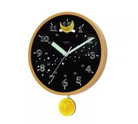 Wall Clock Silent Simple Luminous Creative Swinging Clock for Living Room or Bedroom, Mounted Design for Easy Time-Telling, Modern Home Décor