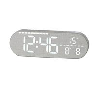 Wall Clock - Temperature Date Display Digital Alarm Clock, Room Office Classroom Kitchen Bathroom Garage Gym Farmhouse Seniors Home Wall Mounted Timepiece | Multi-Functional Modern Decor