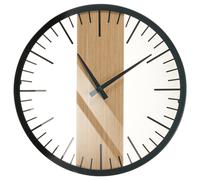 Wall Clock VILLORA 38 cm Brown/ Black