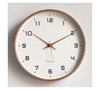 wall clock,Wall Clock,Clocks,Nordic European Style Wooden Wall Modern Design Nordic Minimalis Wood Mute Wall Living Room Kitchen Home Decoration (Color : B, Size : 10 inch) (Color : E) (Color : F)