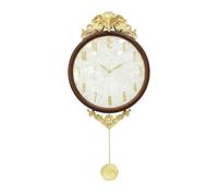 ＡＷＨＡＯ Wall Clock with Pendulum Decorative Analog Clock with Pendulum Ornate for Homeowners, Hallway, Modern European Style Green Wall Clock