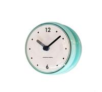 Wall Clock with Silent Movement and Suction Base for Bathroom For Kitchen or Office Easy to Reposition as Needed (Green)