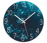 Wall Clock Without Ticking Sound, Silent, Modern, 30 cm Quartz Large, Battery-Operated Wall Clock, Easy to Read for Rooms, Home, Kitchen, Bedroom, Office, School