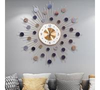 wall clockModern Decorative Wall Clocks, Battery Operated Large Metal Clock for Living Room Bedroom Kids Room Decor,70 * 70cm
