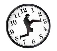 Wall Clocks British Comedy Inspired Ministry Of Silly Walk Wall Clock Comedian Home Decor Novelty Wall Watch Funny Walking Silent Mute Clock