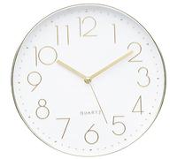 Wall Clocks Modern Non-Ticking Silent 12 Inch Quartz Decro Clock Battery Operated Easy to Read for Room, Home, Kitchen, Bedroom, Office, School