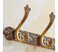 Wall Coat Hanger Antique Coat Racks, European Row Hooks, Retro Hooks, Clothes Living Room Wall Hanging Bathroom Wardrobe Door Coat Hook Coat Hook Rail (Color : B, Size : 6 Hook)