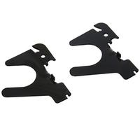 Wall Control 10-BOE-007 B Slanted U-Shaped Slotted Metal Pegboard Hook for Wall Control Pegboard Only, Black