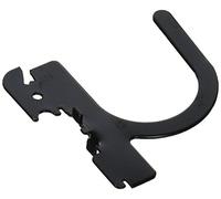 Wall Control 10-UH-003 B Slotted Pegboard U-Hook for Wall Control Pegboard Only, 3", Black