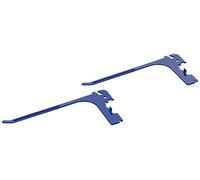 Wall Control 6in Reach Extended Hook Pair - Slotted Metal Pegboard Hooks Pegboard and Slotted Tool Board - Blue