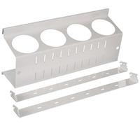 Wall Control ASM-CH-014 W Pegboard Spray Can Holder Bracket and Aerosol Can Organizer for Wall Control Pegboard Only, White