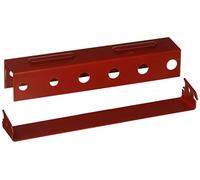 Wall Control ASM-SD-008 R Pegboard Screwdriver Holder Bracket - Slotted Metal Pegboard Accessory, Red