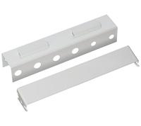 Wall Control ASM-SD-008 W Pegboard Screwdriver Holder Bracket Slotted Metal Pegboard Accessory, White