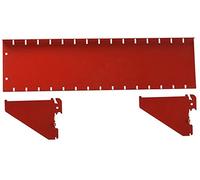 Wall Control ASM-SH-1604 R 4" Deep Pegboard Shelf Assembly Pegboard Only, Red