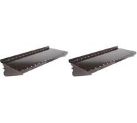 Wall Control ASM-SH-1606 B Deep Pegboard Shelf Assembly Pegboard Only, 6", Black (Pack of 2)