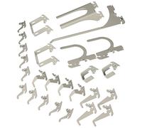 Wall Control KT-200-DLX W Slotted Storage Panel Deluxe Hook Assortment, White