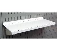 Wall Control Pegboard Shelf 6in Deep Pegboard Shelf Assembly Pegboard and Slotted Tool Board - White