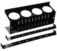Wall Control Pegboard Spray Can Holder Bracket and Aerosol Can Organizer Pegboard and Slotted Tool Board - Black