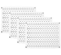 Wall Control Pegboard Wall Organizer Tiles Modular Metal Pegboard Tiling Set - Four 12-Inch Tall x 16-Inch Wide White Peg Board Panel Wall Storage Tiles - Easy to Install (White)