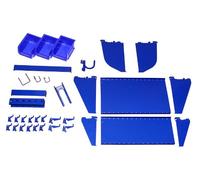 Wall Control Slotted Tool Board Workstation Accessory Kit Pegboard and Slotted Tool Board - Blue