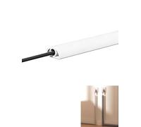 Wall Cord Hider Self-Adhesive Wire Cover Raceway for Walls, Flexible PVC Cable Concealer for Home and Office(Milk-w2.5cm,10meter)