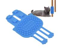 Wall Corner Cat Scratcher Soft Silicone Massage Brush Long Short Hair | Grooming Wall Massage Brush for Kitten Indoor Pet Puppy Small Dogs Different Breeds Pets Home Corner Comfort Relax Sc Blue