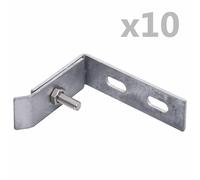 Wall Corner Connector 10 Sets Elbow Fence Accessory Screw Multi Colours vidaXL