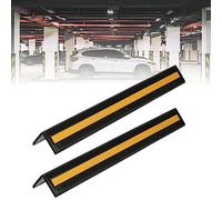 Wall Corner Guards - Rubber Bumper Protectors for Parking Garages and Warehouse Columns, Protects Edges and Car Doors from Damage