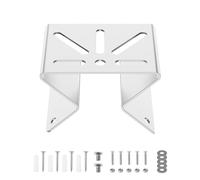 Wall Corner Mount Bracket for PTZ Cameras - Stainless Steel Outdoor CCTV Camera Holder, Right Angle Exterior Wall Mounting Plate, Includes Screws and Anchors, Compatible with Eufy, Ring, Wyze, LED Lig