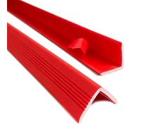 Wall Corner Protector, Corner Guards & Edge Protectors, PVC, Self-Adhesive, Cuttable, Anti-collision, Anti-slip(Red,5x150cm/2x59in)
