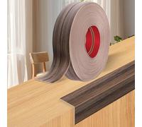 Wall Corner Protector Moulding Trim Peel and Stick Wall Corner Guards Trim Flexible Self Adhesive Edge Protector Moulding, 0.8 in x 10 Ft, Smoked Brown Wood