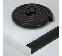 Wall Corner Protectors Children Antis Collision Strips Antis Bump Protection Strips Edge Corners Table Corners Soft Packs Door Frames Antis Collision Heads(Black,400cm)