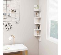 Wall Corner Shelf Engineered Wood Wall-Mounted Wall Rack Multi Colours