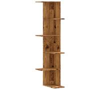 Wall Corner Shelf Wall Mounted Shelf Floating Shelf Engineered Wood vidaXL