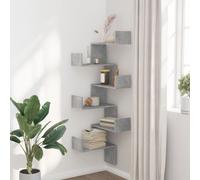 Wall Corner Shelf Wall Mounted Shelf Floating Shelf Engineered Wood vidaXL
