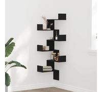Wall Corner Shelf Wall Mounted Shelf Floating Shelf Engineered Wood vidaXL